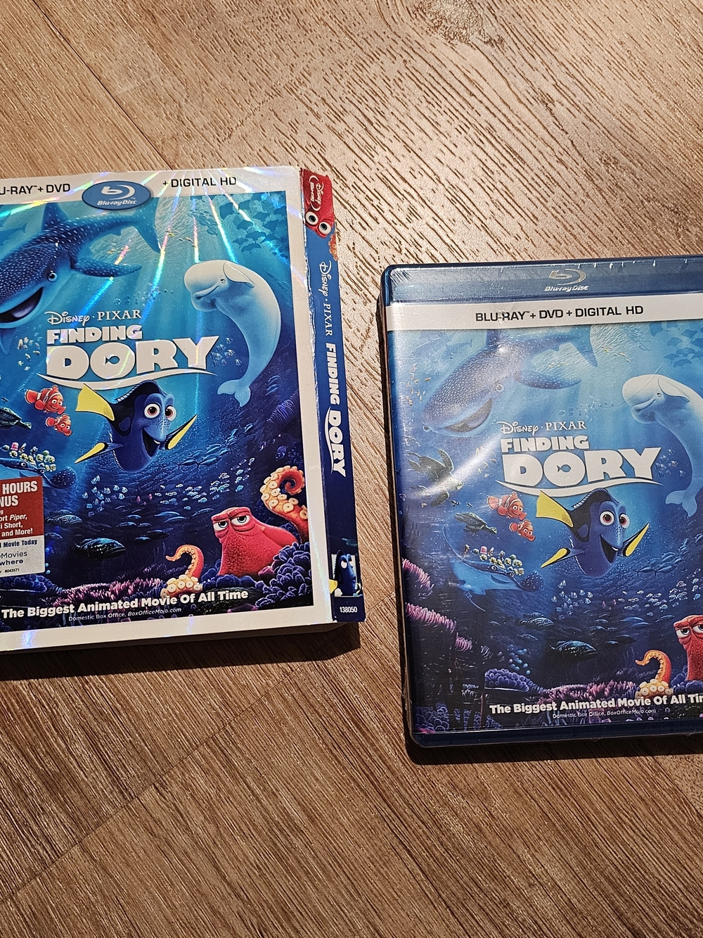 Blu-ray edition of Disney Pixar’s Finding Dory, complete with its original slipc